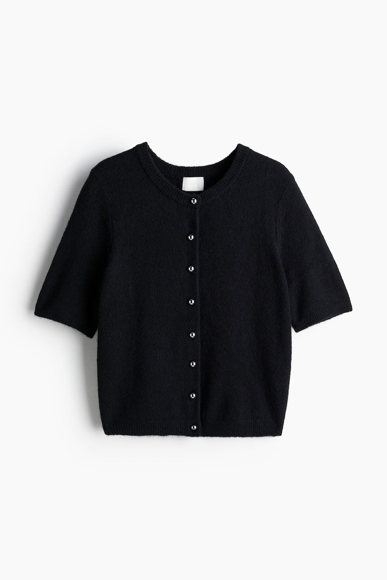 H&M Cardigan In Maglia - Rosso Acceso - DONNA