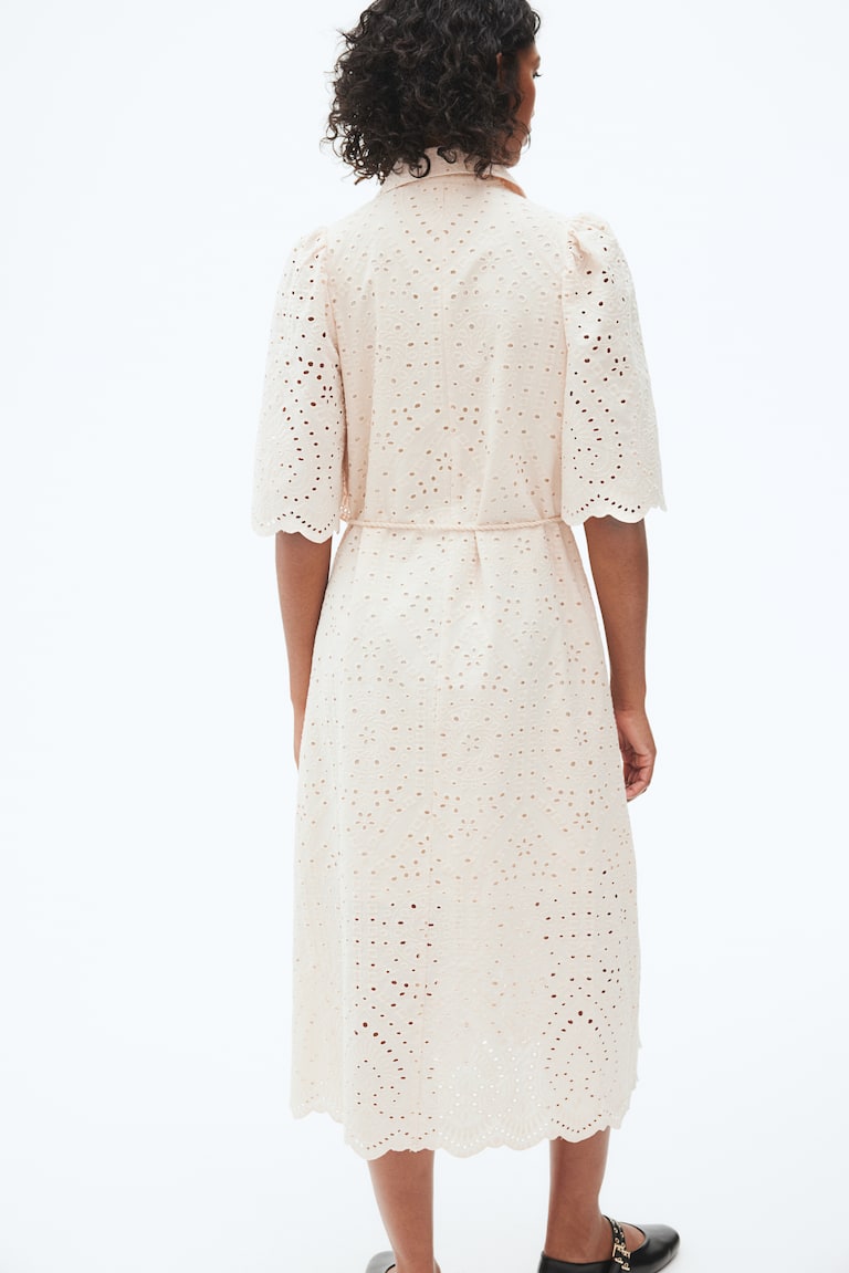 H&M Chemisier In Sangallo - Nero - DONNA