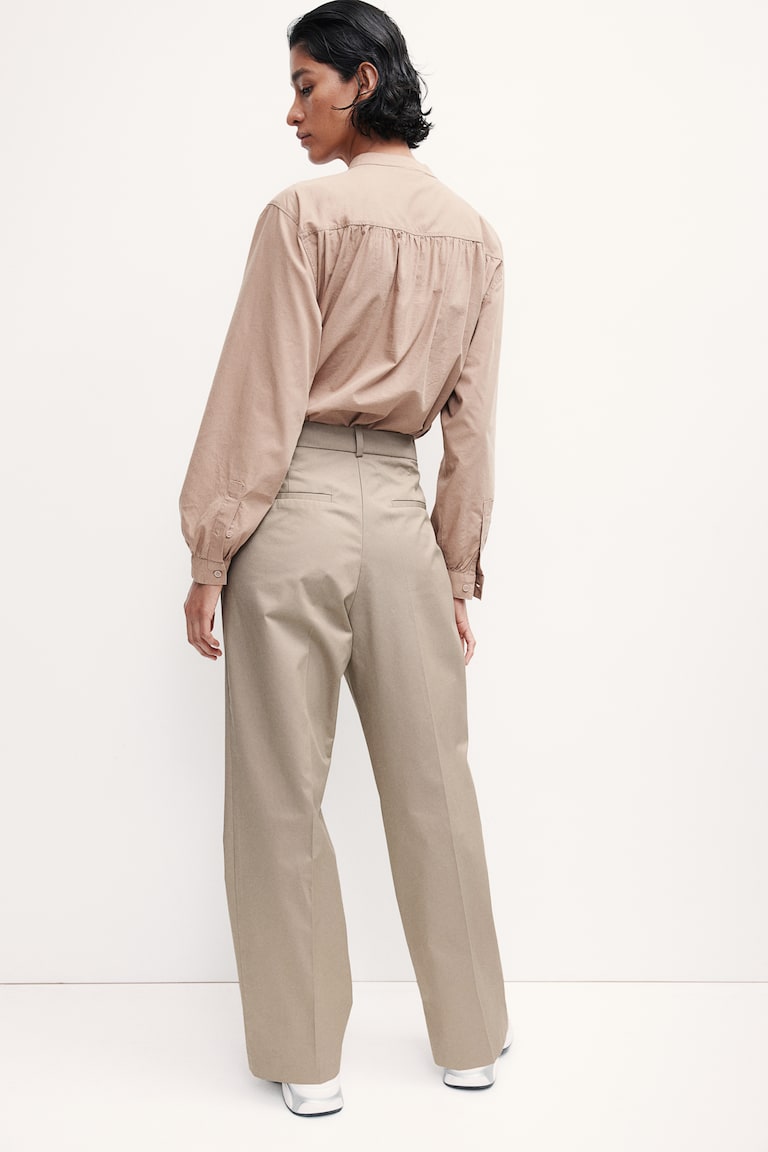H&M Chinos Con Piega - Beige - DONNA