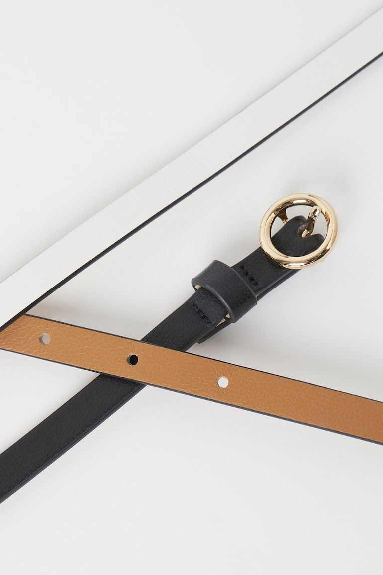 H&M Cinture Basse 3 Pz - Crema/talpa/nero - DONNA