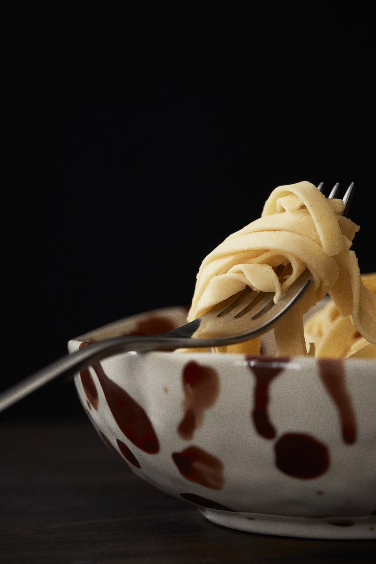 H&M Ciotola piccola in gres - Blu/schizzato - HOME