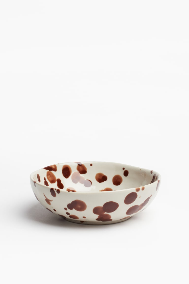 H&M Ciotola Piccola In Gres - Verde/pois - HOME