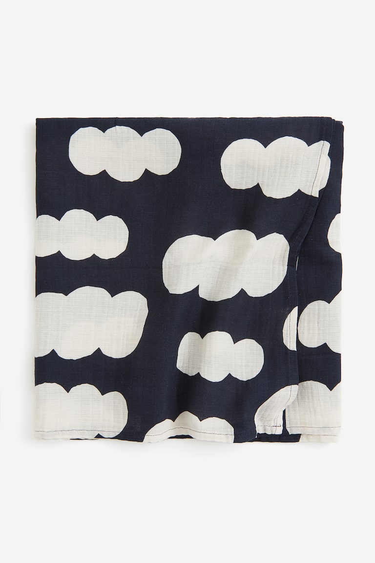 H&M Copertina In Mussola - Verde Chiaro/pecore - HOME