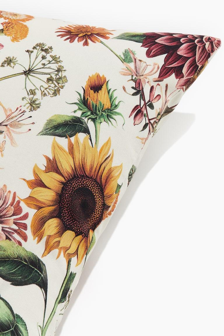 H&M Copricuscino Fantasia - Beige Chiaro/fiori - HOME