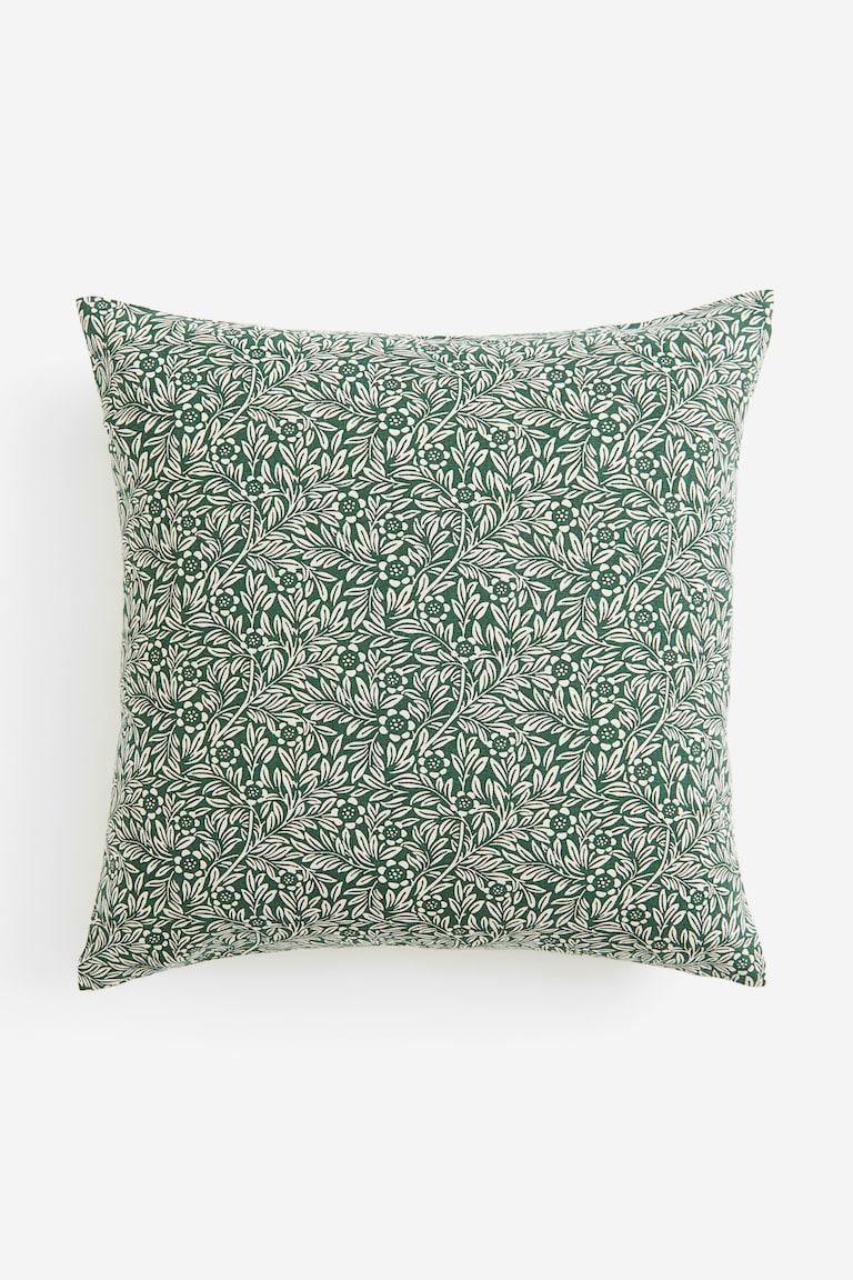 H&M Copricuscino fantasia - Beige chiaro/fiori - HOME