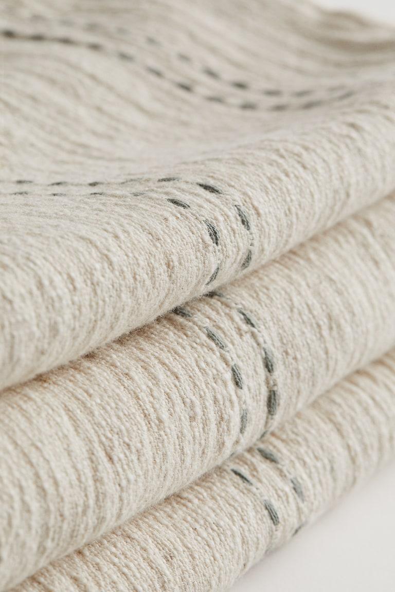 H&M Copriletto Sfrangiato - Beige/verde - HOME