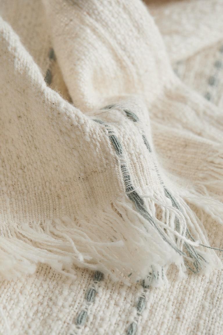 H&M Copriletto Sfrangiato - Beige/verde - HOME