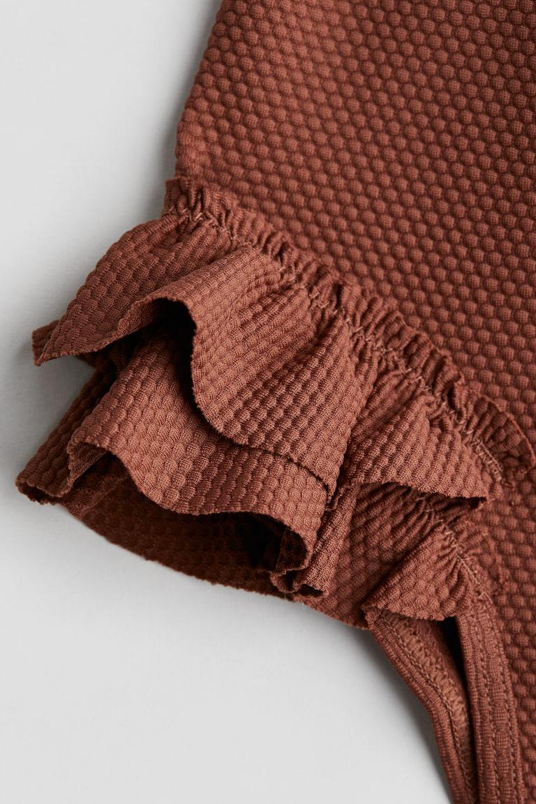 H&M Costume Intero Con Volant - Arancione - BAMBINO