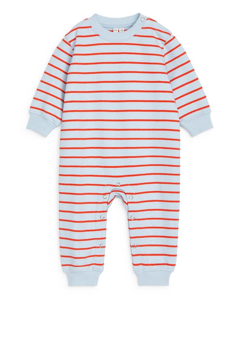 H&M Cotton Overall - Azzurro - BAMBINO