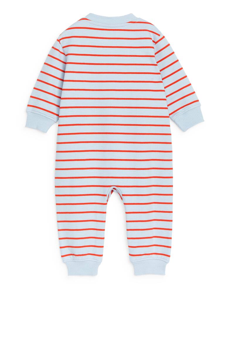 H&M Cotton Overall - Viola/Bianco - BAMBINO