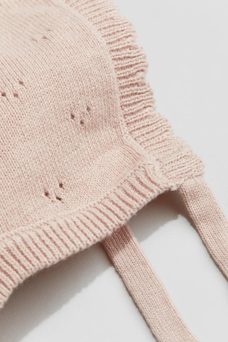 H&M Cuffietta In Maglia Di Cotone - Bianco - BAMBINO