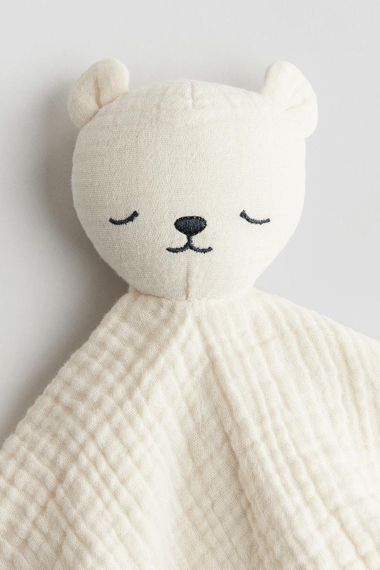 H&M Doudou In Mussola Di Cotone - Bianco/orso - HOME