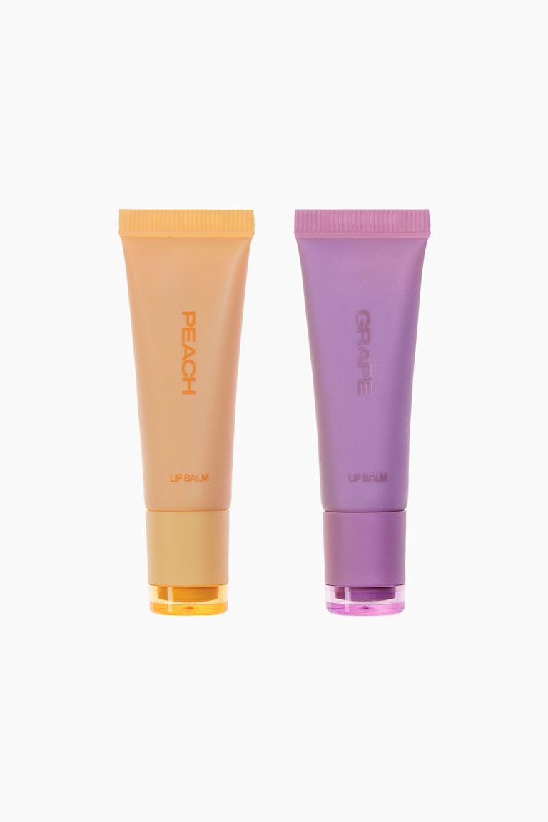 H&M Duo di balsamo labbra - Giallo/viola - Beauty all