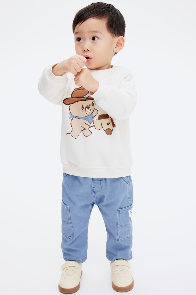H&M Felpa con motivi - Turchese/Dinoriffic - BAMBINO