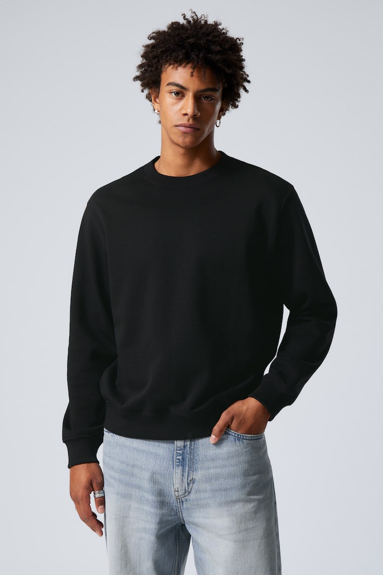H&M Felpa standard di peso medio - Azzurro - UOMO