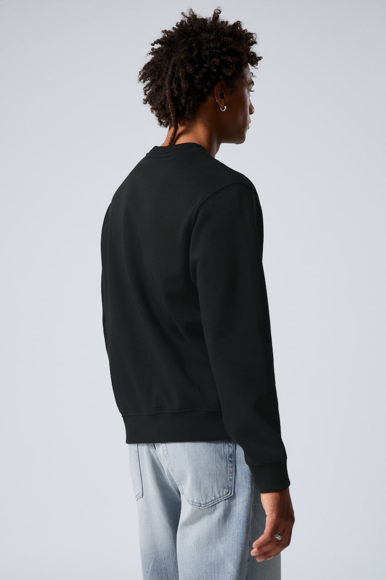 H&M Felpa Standard Di Peso Medio - Nero - UOMO