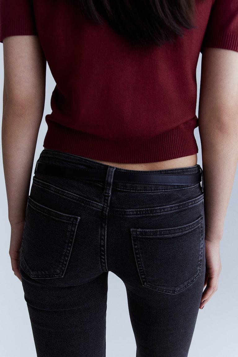 H&M Flared Low Jeans - Blu Denim Scuro - DONNA