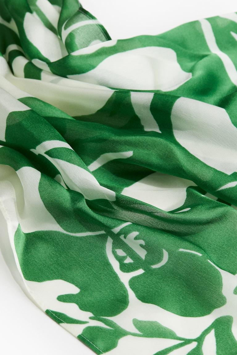 H&M Foulard Fantasia - Crema/blu Fantasia - DONNA