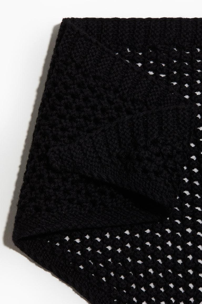 H&M Foulard In Maglia Traforata - Nero - UOMO