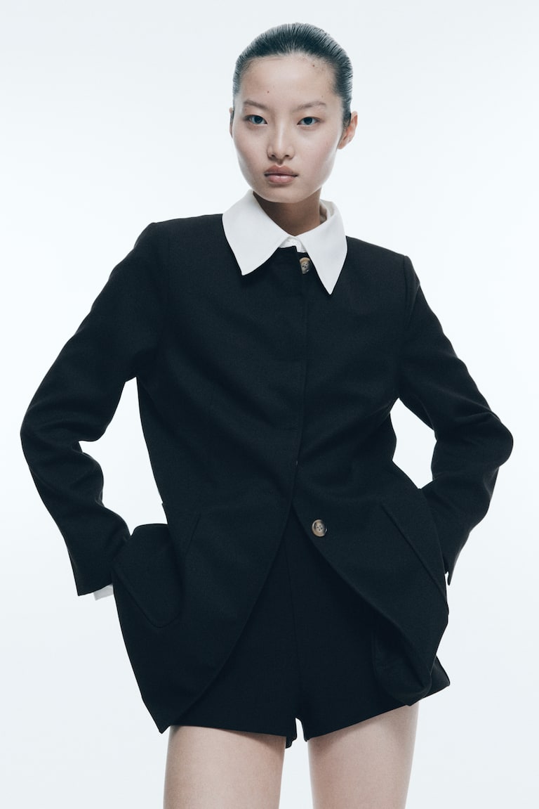 H&M Giacca Aderente - Crema - DONNA