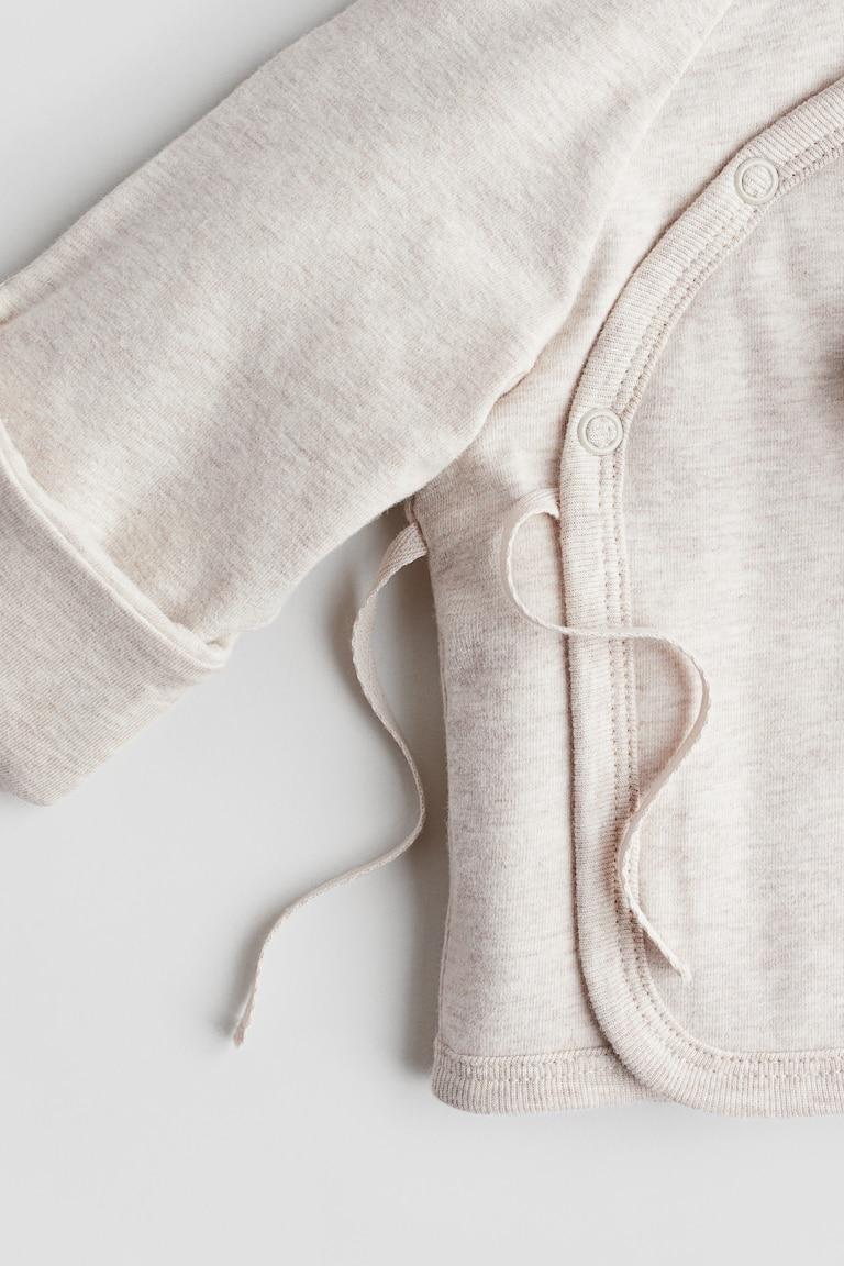 H&M Giacca Imbottita In Jersey - Crema/fiori - BAMBINO