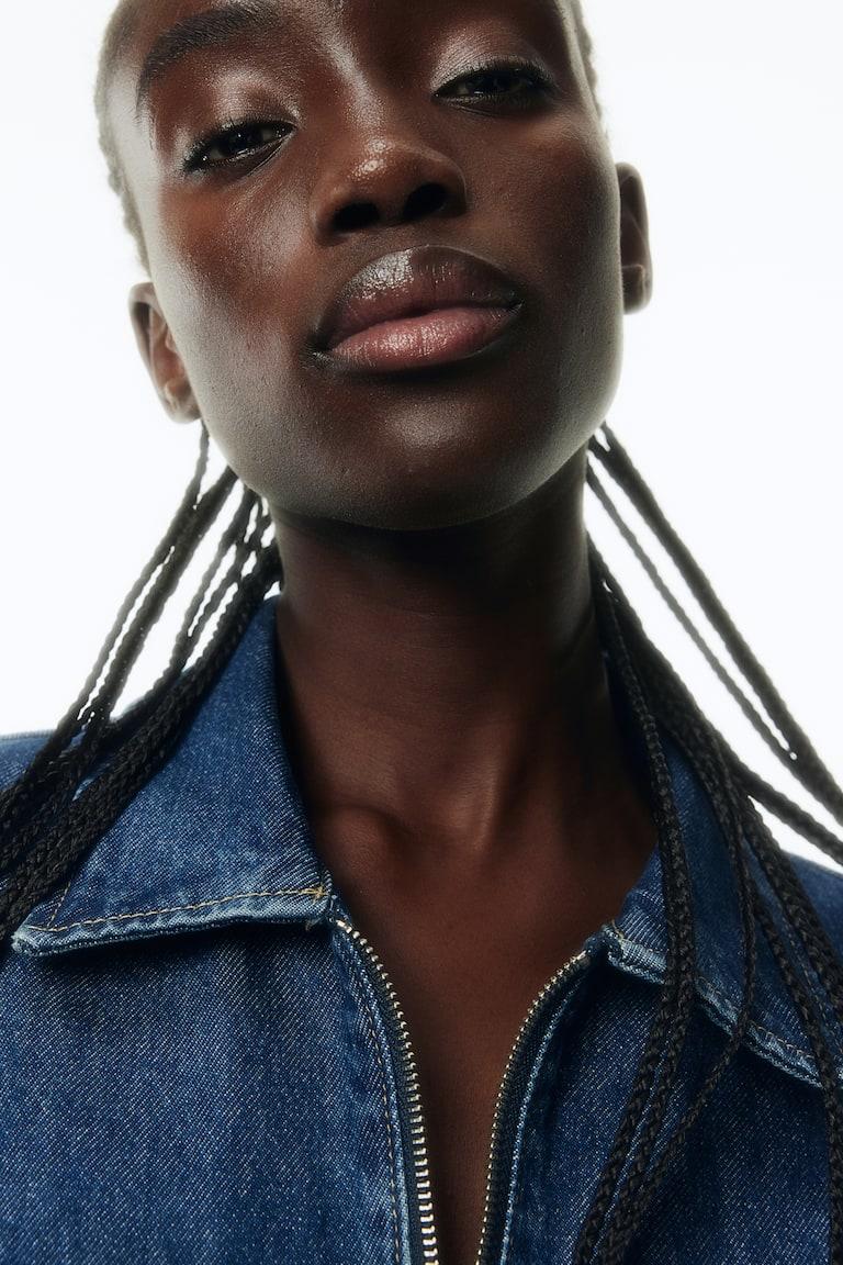 H&M Giacca In Denim - Blu Denim Chiaro - DONNA