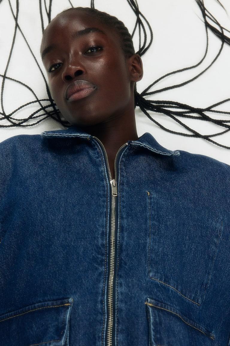 H&M Giacca In Denim - Blu Denim Chiaro - DONNA