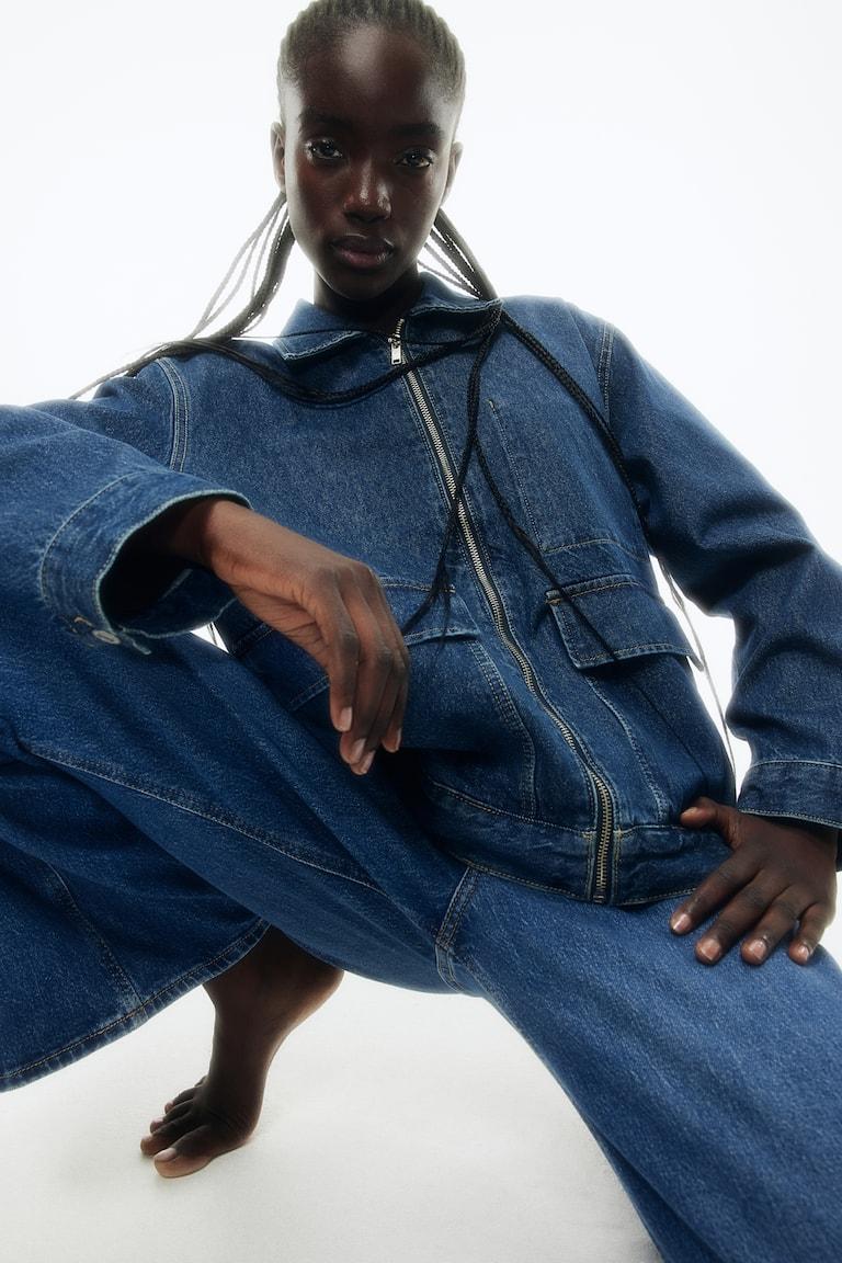 H&M Giacca In Denim - Crema - DONNA