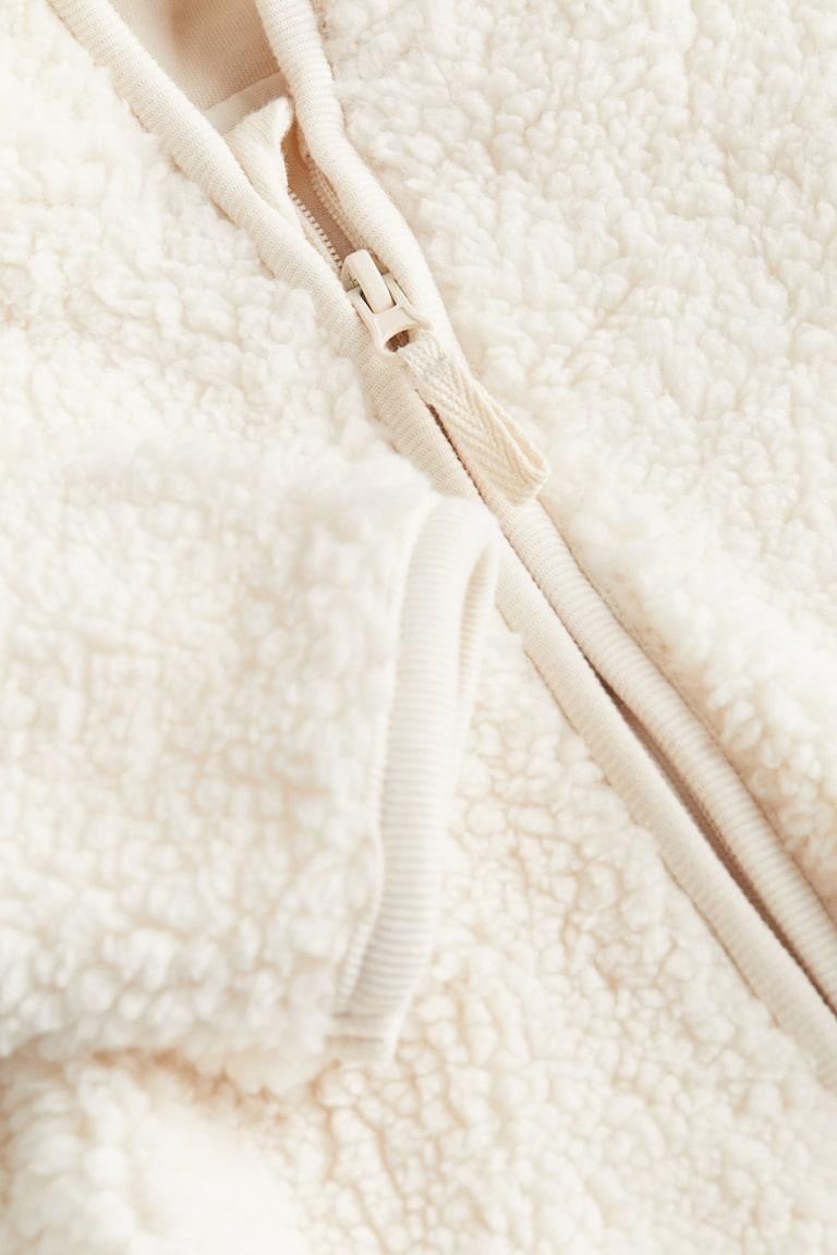 H&M Giacca In Pelliccia Di Pile - Beige - BAMBINO