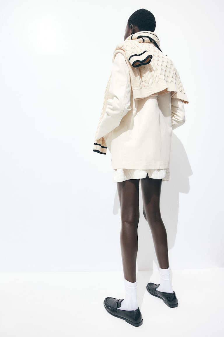 H&M Giacca In Tela Di Cotone - Crema - DONNA