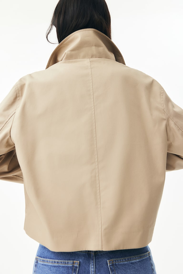 H&M Giacca In Twill Con Colletto - Beige - DONNA