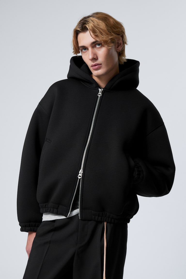 H&M Giacca Simon In Scuba Con Cerniera - Nero - UOMO