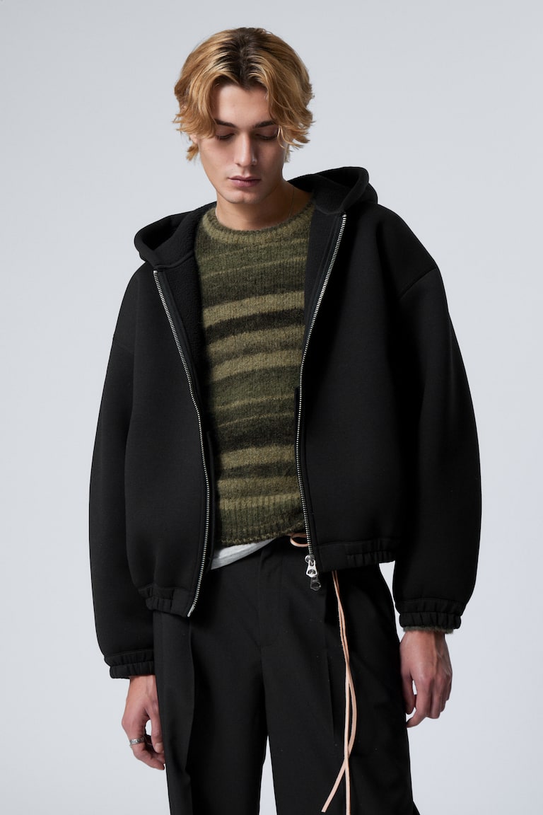 H&M Giacca Simon in scuba con cerniera - Nero - UOMO