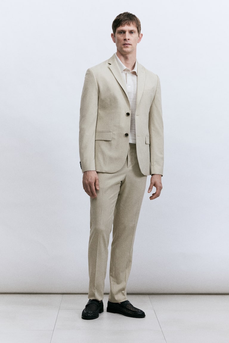 H&M Giacca Slim Fit - Blu Navy - UOMO