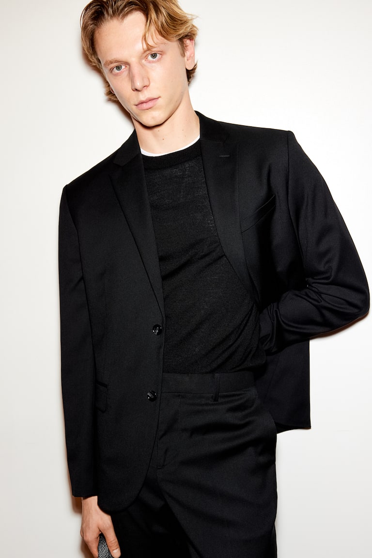 H&M Giacca Slim Fit - Grigio scuro - UOMO