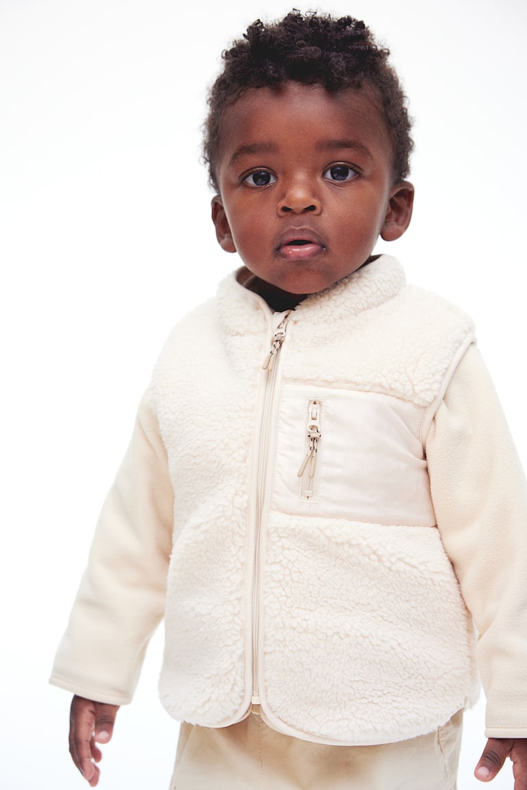 H&M Gilet in pelliccia di pile - Turchese - BAMBINO