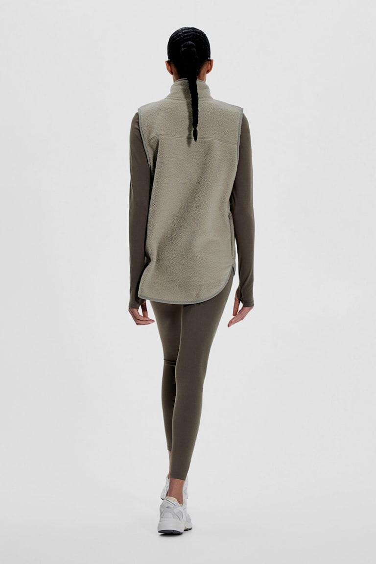 H&M Gilet Sportivo In Pelliccia Di Pile - Nero - DONNA