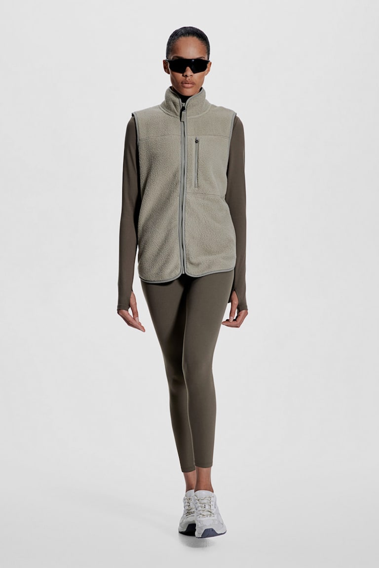 H&M Gilet sportivo in pelliccia di pile - Nero - DONNA