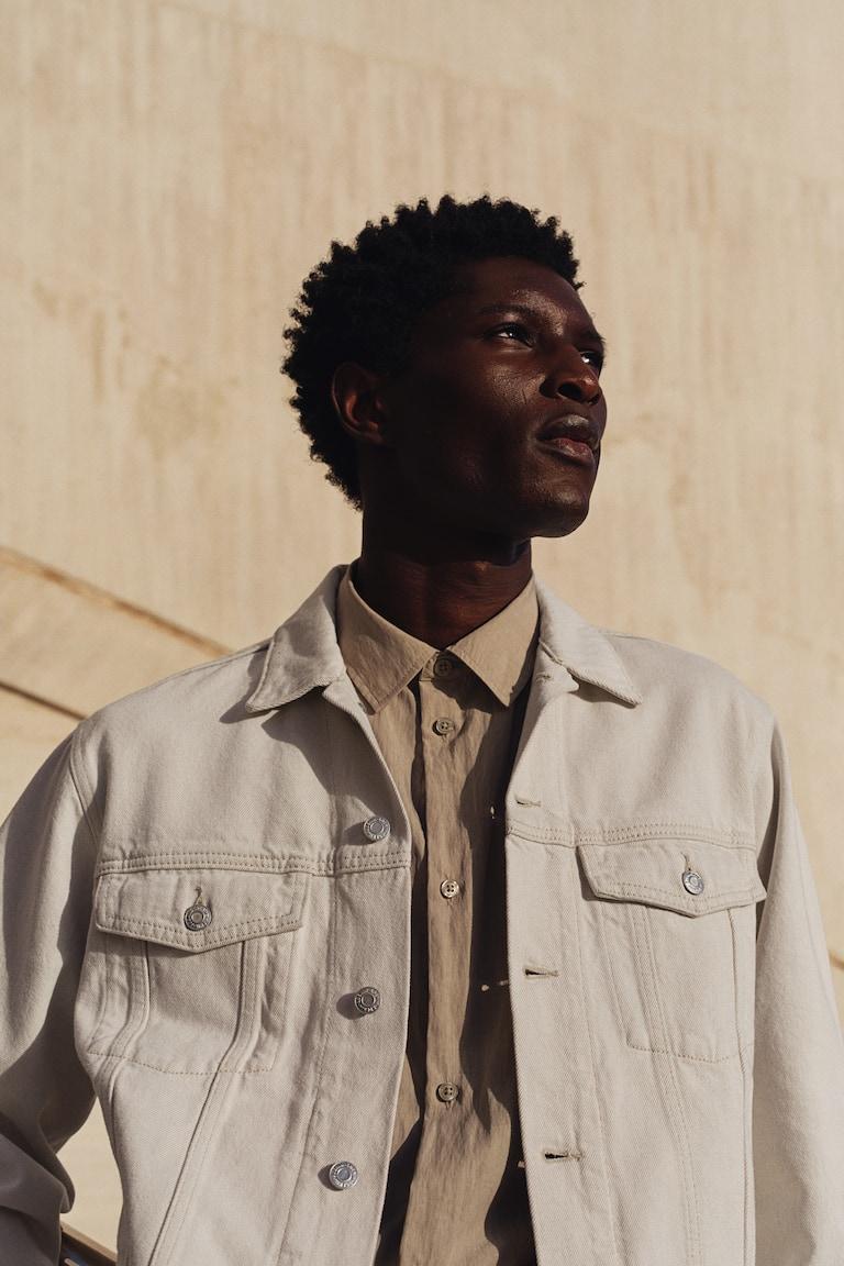 H&M Giubbotto In Denim Regular Fit - Nero - UOMO