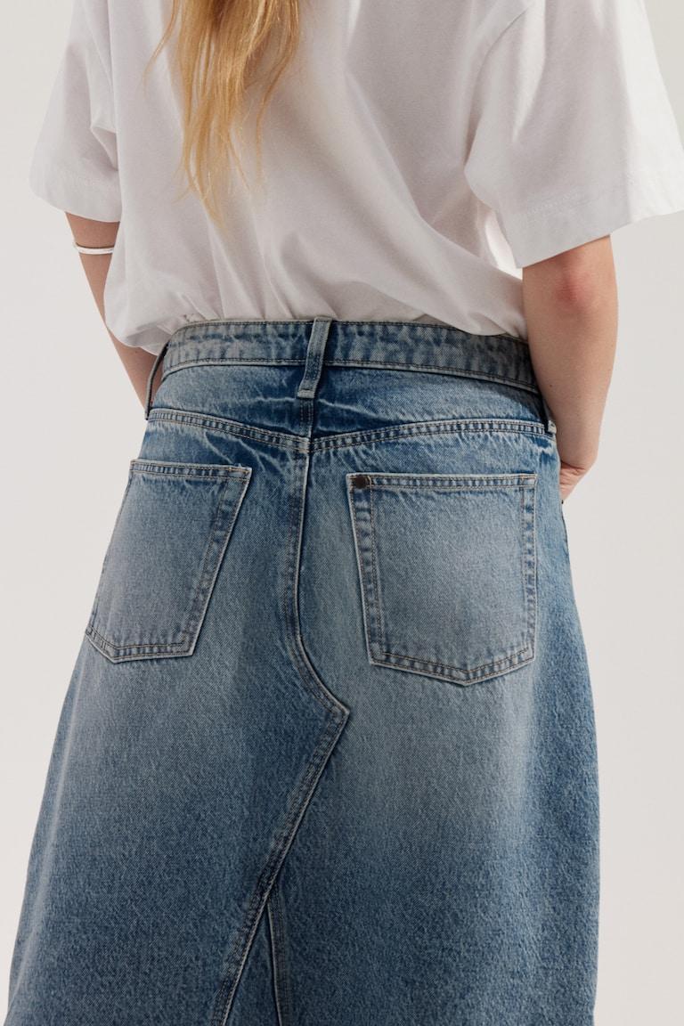 H&M Gonna Svasata In Denim - Crema - DONNA