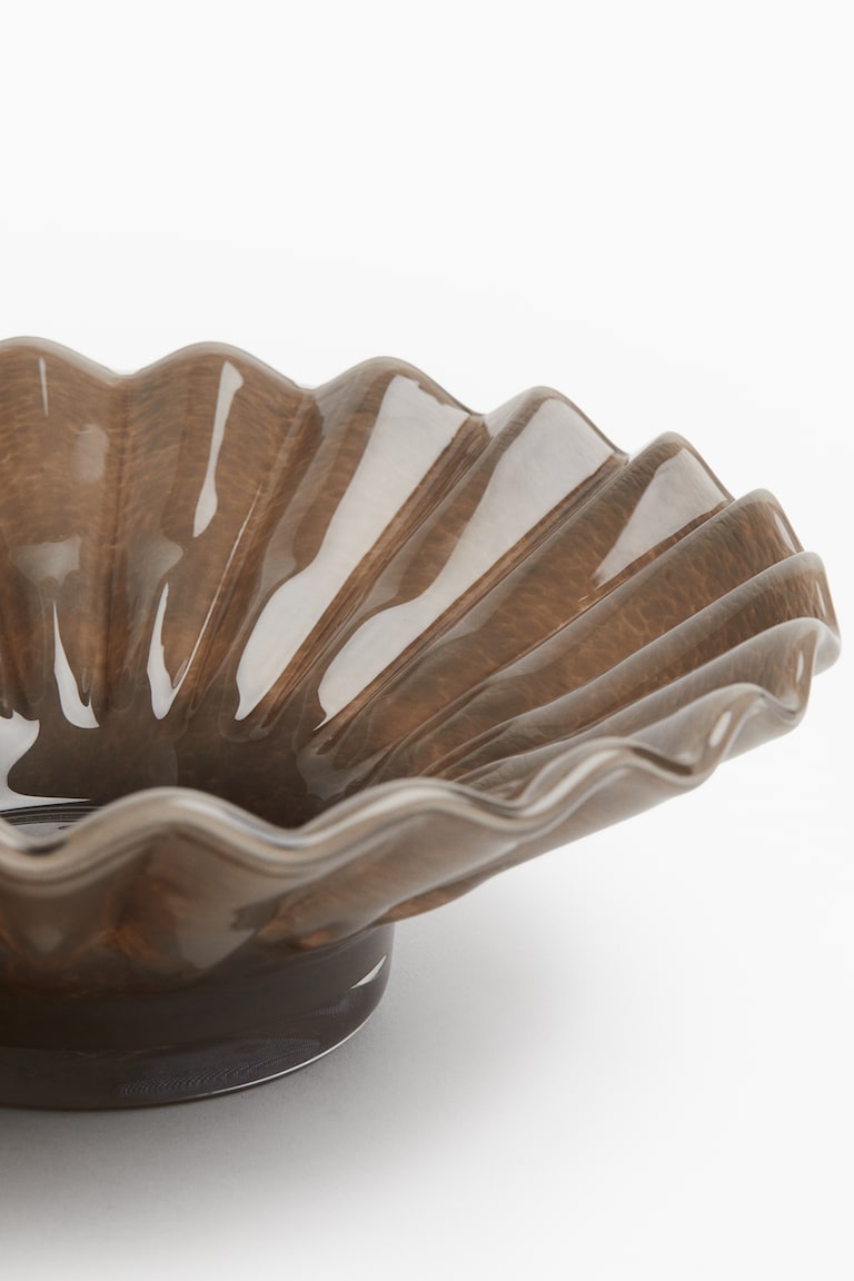 H&M Grande Ciotola In Vetro - Marrone - HOME
