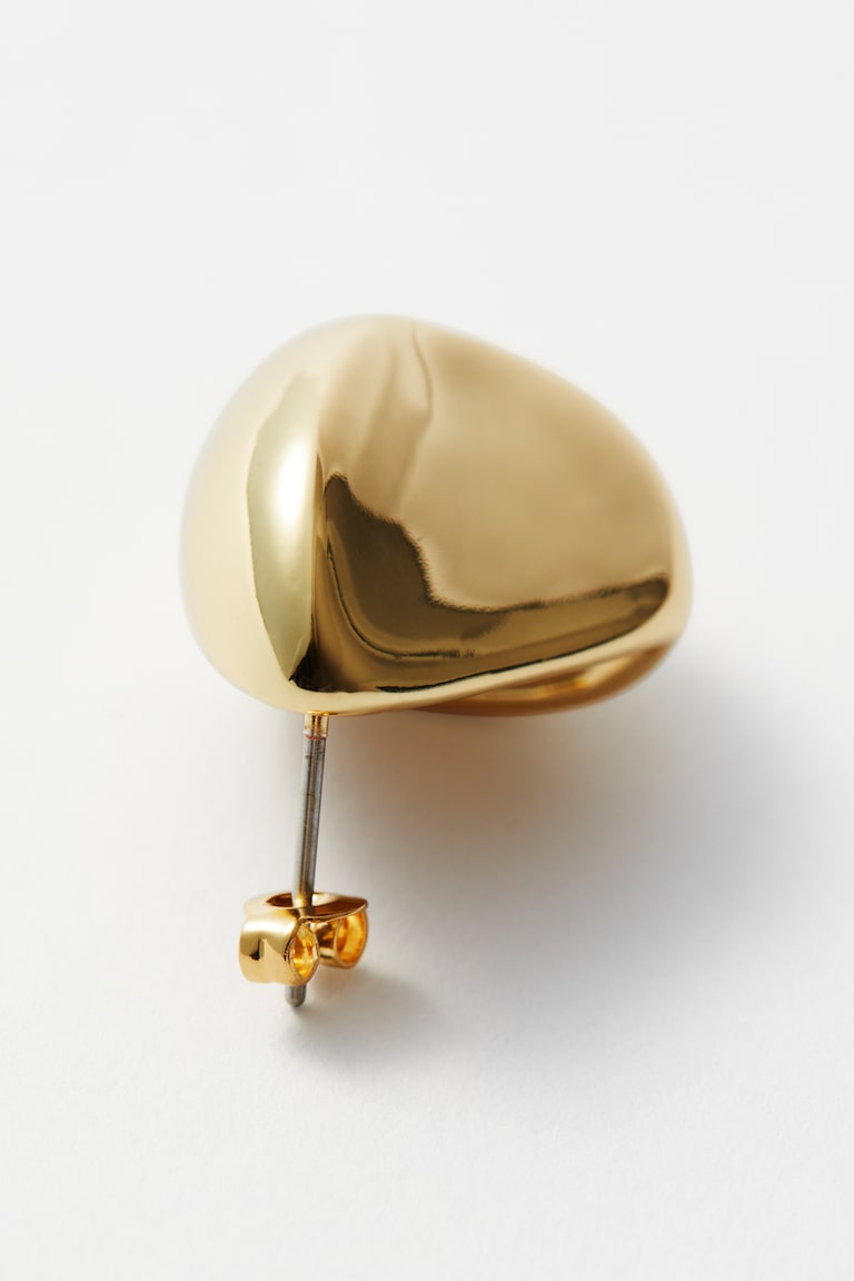 H&M Irregular Stud Earrings - Oro - DONNA