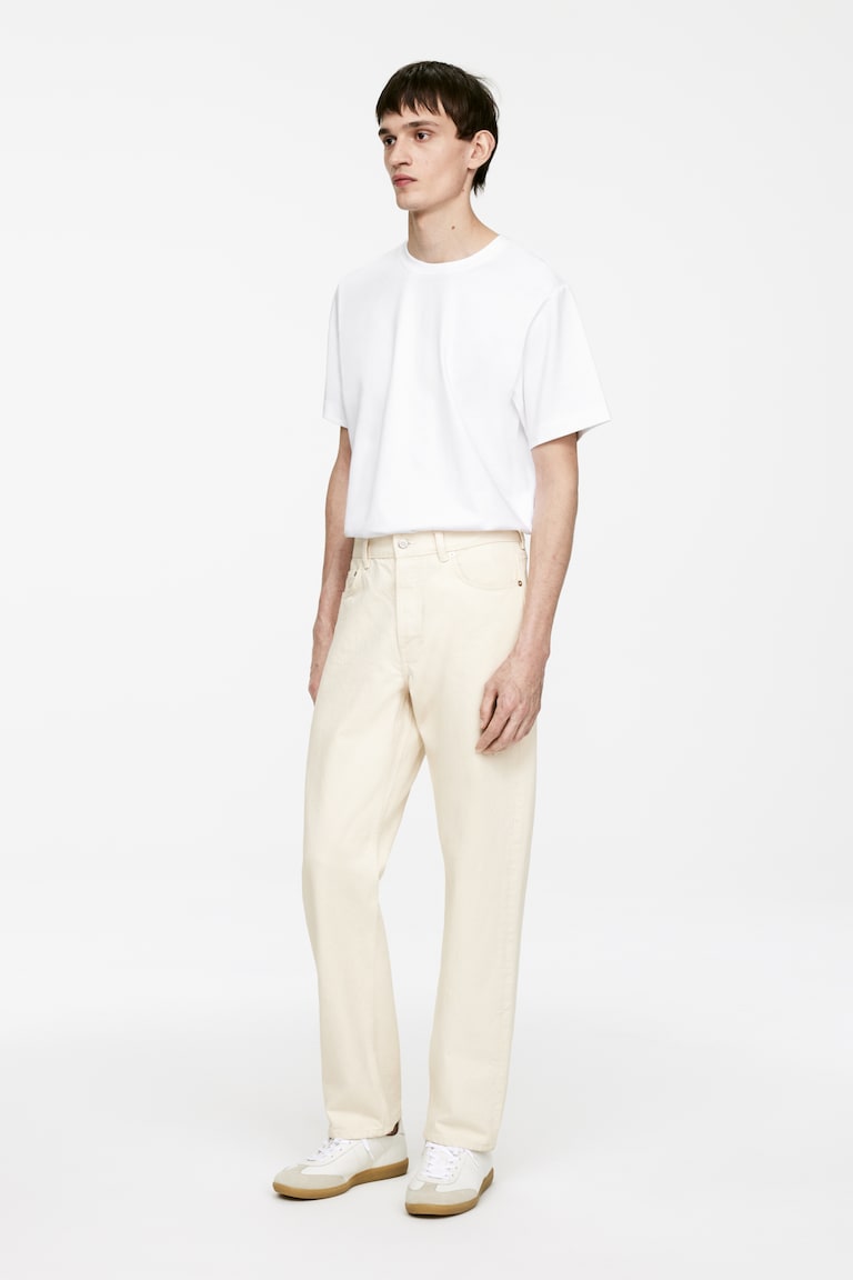 H&M Jeans OCEAN Loose Straight - Écru - UOMO