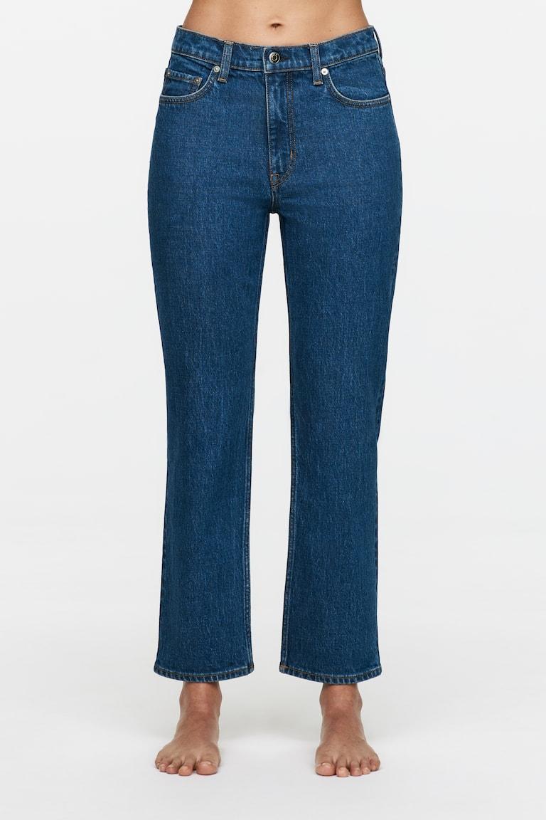 H&M Jeans Slim JADE CROPPED - Blu Medio - DONNA