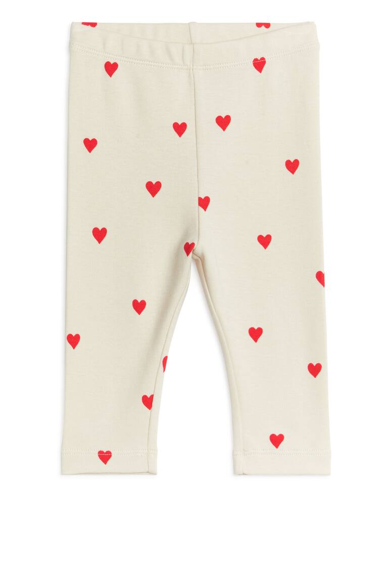 H&M Jersey Leggings - Bianco sporco/Mostri - BAMBINO