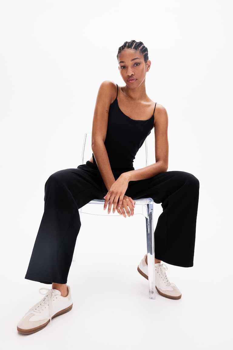 H&M Joggers Ampi - Grigio Chiaro Mélange - DONNA