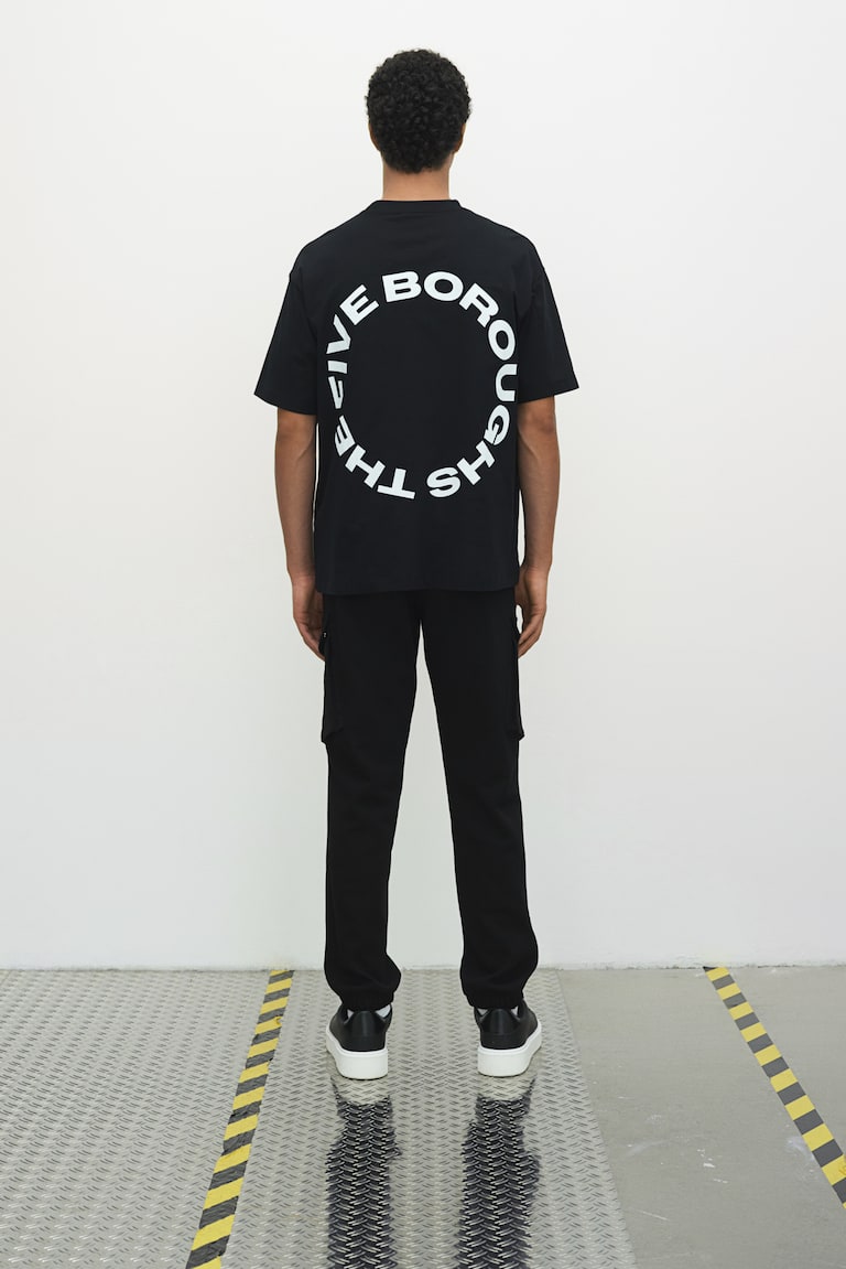 H&M Joggers Cargo Slim Fit - Nero - UOMO