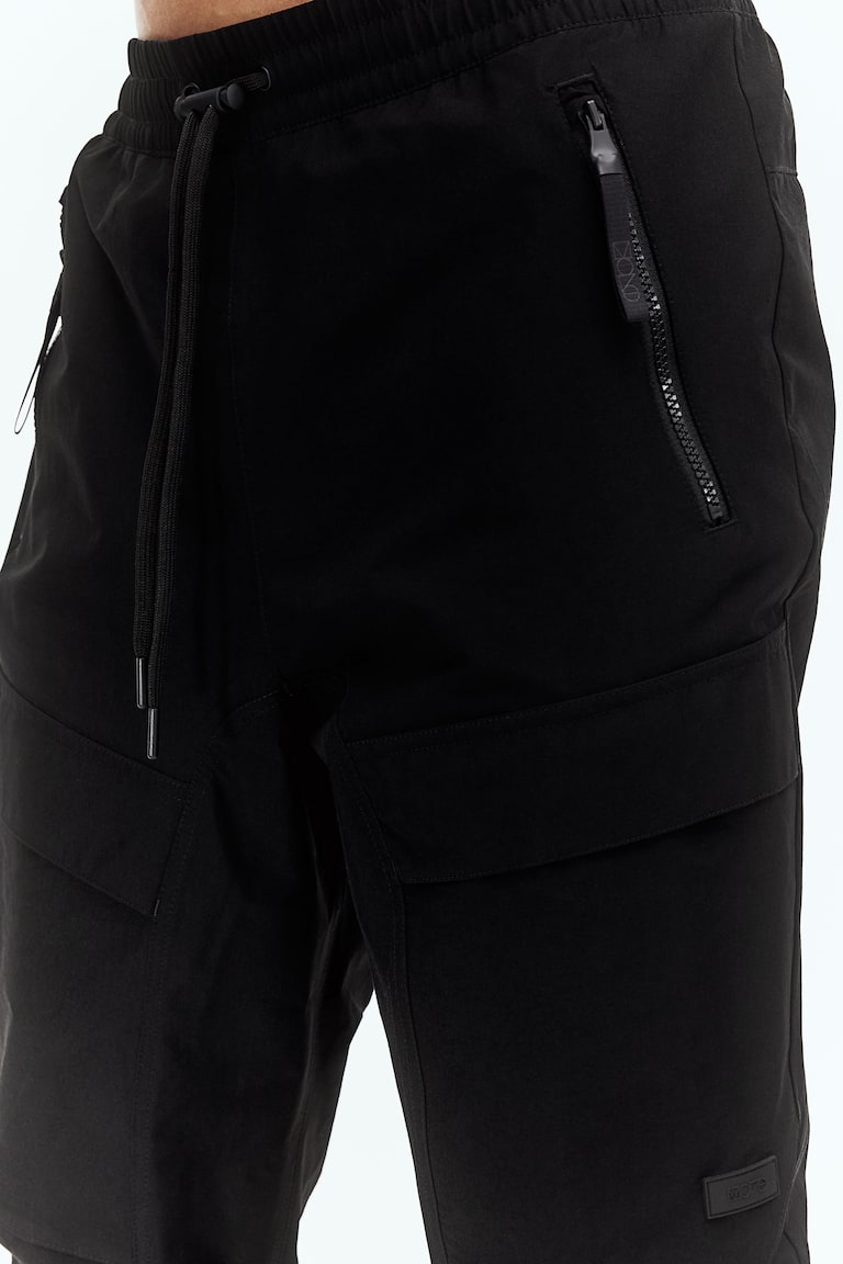 H&M Joggers Sportivi Cargo Regular Fit - Nero - UOMO