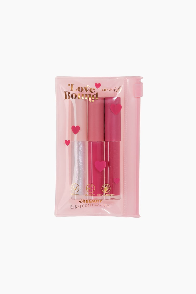 H&M Lip gloss 3 pezzi - Rosa - Beauty all
