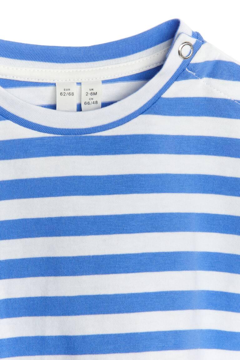 H&M Long Sleeve Top - Bianco/Verde - BAMBINO